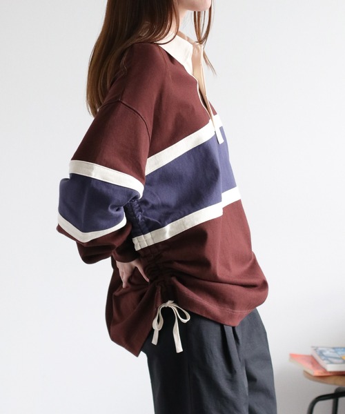 cepo（セポ）の「サイドドロストラガーTee（ポロシャツ・レディース・ホワイト系その他/ブラウン系その他・M）」の8枚目の写真