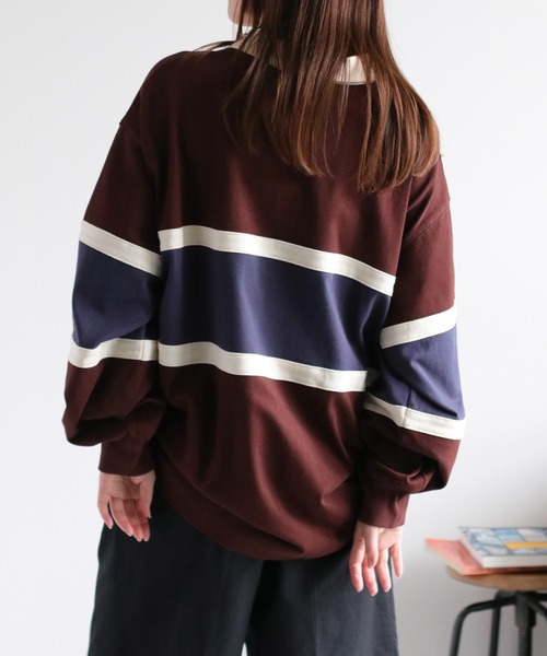 cepo（セポ）の「サイドドロストラガーTee（ポロシャツ・レディース・ホワイト系その他/ブラウン系その他・M）」の10枚目の写真