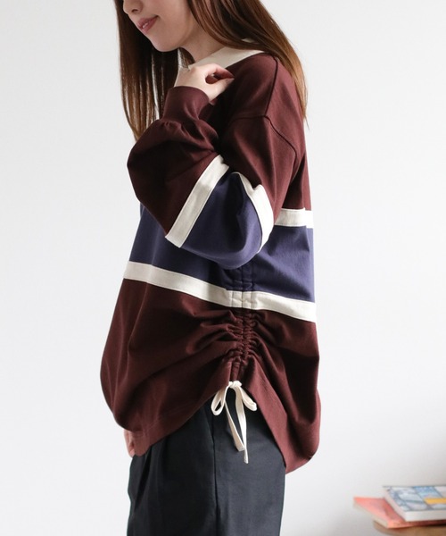 cepo（セポ）の「サイドドロストラガーTee（ポロシャツ・レディース・ホワイト系その他/ブラウン系その他・M）」の12枚目の写真