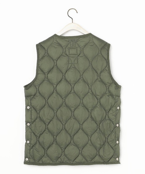 Grand PARK（グランドパーク）の「【TAION】ミリタリークルーネックダウンベスト（ダウンベスト・レディース・オリーブ/ダークグレー/ベージュ/オフホワイト・FREE）」の9枚目の写真