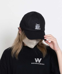 SVEC（シュベック）の「猫刺繍 ロゴ深型キャップ（キャップ）」