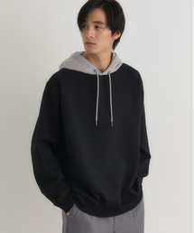 BACK NUMBER | 【BACK NUMBER】ダンボールフードキリカエパーカー（フード切り替えデザイン レギュラーフィット 洗練カジュアル）(パーカー)