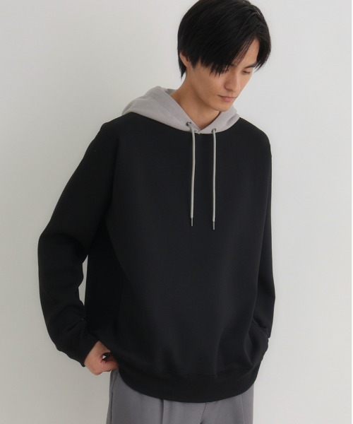 BACK NUMBER（バックナンバー）の「【BACK NUMBER】ダンボールフードキリカエパーカー（フード切り替えデザイン レギュラーフィット 洗練カジュアル）（パーカー・メンズ・グリーン/ブラック/ダークグレー・L/M/XL）」の20枚目の写真