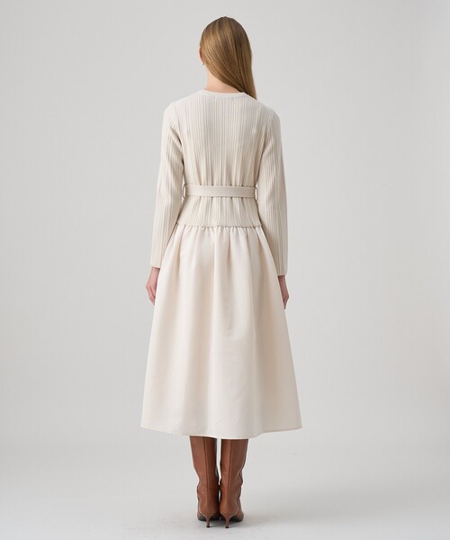 グログランコンビベルト付き ワンピース（ワンピース）｜ANAYI（アナイ