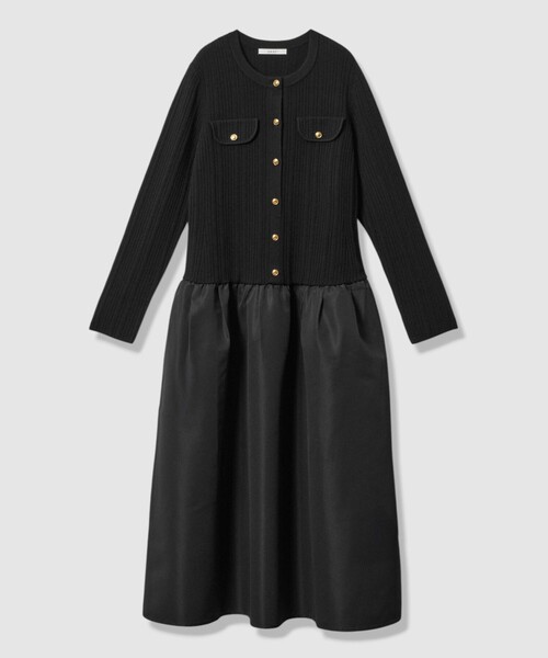 グログランコンビベルト付き ワンピース（ワンピース）｜ANAYI（アナイ