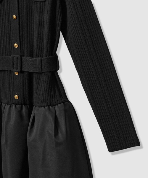 グログランコンビベルト付き ワンピース（ワンピース）｜ANAYI（アナイ