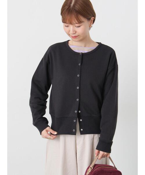 Lugnoncure（ルノンキュール）の「リングドット裏毛カーディガン（その他トップス・レディース・レッド/キナリ/チャコールグレー・F）」の2枚目の写真