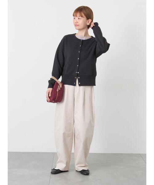 Lugnoncure（ルノンキュール）の「リングドット裏毛カーディガン（その他トップス・レディース・レッド/キナリ/チャコールグレー・F）」の7枚目の写真