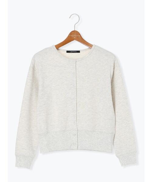 Lugnoncure（ルノンキュール）の「リングドット裏毛カーディガン（その他トップス・レディース・レッド/キナリ/チャコールグレー・F）」の13枚目の写真