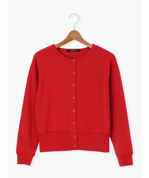 Lugnoncure（ルノンキュール）の「リングドット裏毛カーディガン（その他トップス・レディース・レッド/キナリ/チャコールグレー・F）」の15枚目の写真