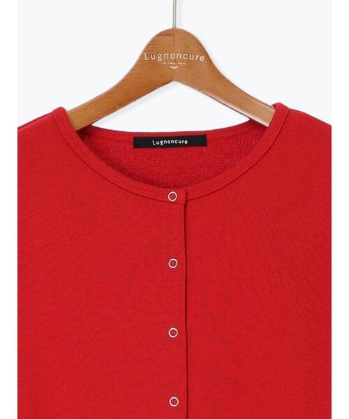 Lugnoncure（ルノンキュール）の「リングドット裏毛カーディガン（その他トップス・レディース・レッド/キナリ/チャコールグレー・F）」の17枚目の写真