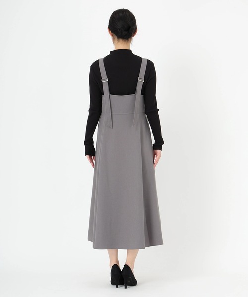 STRAWBERRY-FIELDS（ストロベリーフィールズ）の「パウダーツイル_2WAYジャンパースカート（ジャンパースカート・レディース・ブラック/MD.Gray/ベージュ・2）」の9枚目の写真
