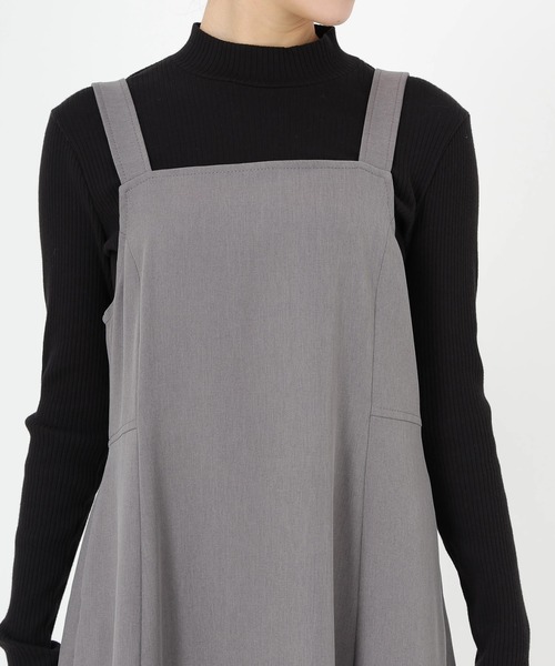 STRAWBERRY-FIELDS（ストロベリーフィールズ）の「パウダーツイル_2WAYジャンパースカート（ジャンパースカート・レディース・ブラック/MD.Gray/ベージュ・2）」の11枚目の写真