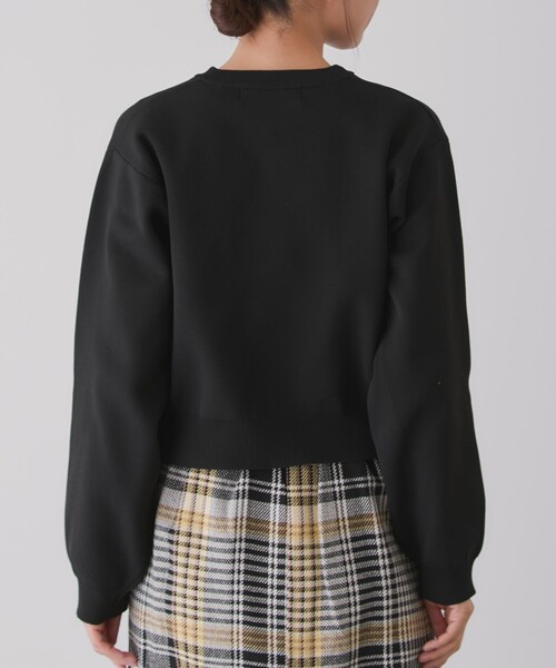 Jayro（ジャイロ）の「ポケ付きクルーカーディガン（カーディガン/ボレロ・レディース・ブラック/ワイン/チャコールグレー・M）」の7枚目の写真