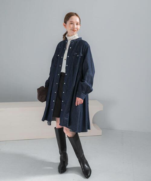 URBAN RESEARCH ROSSO WOMEN(アーバンリサーチ ロッソ)の「『別注』Wrangler×ROSSO WESTERN MINI DRESS(ワンピース・レディース・ブラック/ブルー・MEDIUM)」の13枚目の写真