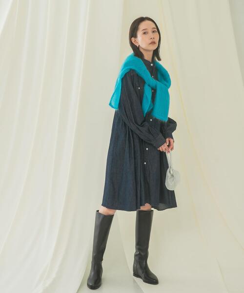 URBAN RESEARCH ROSSO WOMEN(アーバンリサーチ ロッソ)の「『別注』Wrangler×ROSSO WESTERN MINI DRESS(ワンピース・レディース・ブラック/ブルー・MEDIUM)」の17枚目の写真