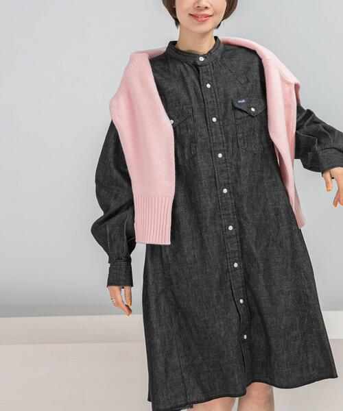 URBAN RESEARCH ROSSO WOMEN(アーバンリサーチ ロッソ)の「『別注』Wrangler×ROSSO WESTERN MINI DRESS(ワンピース・レディース・ブラック/ブルー・MEDIUM)」の7枚目の写真