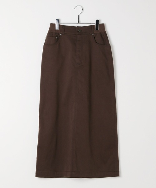 BAYFLOW（ベイフロー）の「[暖かい裏起毛]コンフォートウォームスカート（スカート・レディース・ダークブラウン/アイボリー・FREE）」の13枚目の写真