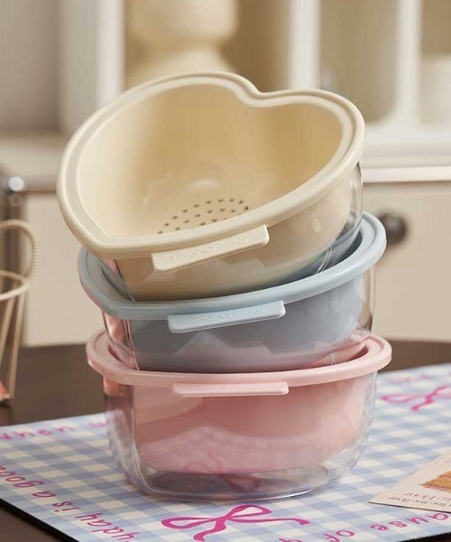 Made in I(メイドインアイ)の「Pastel Heart Colander(キッチンツール・レディース・ピンク/アイボリー/ブルー・FREE)」の12枚目の写真