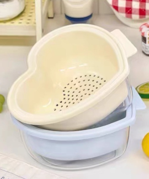 Made in I(メイドインアイ)の「Pastel Heart Colander(キッチンツール・レディース・ピンク/アイボリー/ブルー・FREE)」の21枚目の写真
