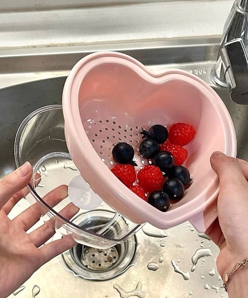 Made in I(メイドインアイ)の「Pastel Heart Colander(キッチンツール・レディース・ピンク/アイボリー/ブルー・FREE)」の13枚目の写真