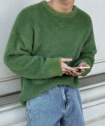 NOWLE（ノウル）の「【NOWLE】ファーライク クルーネック プルオーバー ニット（ニット/セーター）」