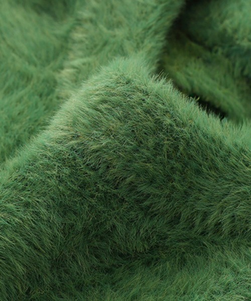 NOWLE（ノウル）の「【NOWLE】ファーライク クルーネック プルオーバー ニット（ニット/セーター・メンズ・ブラック/グレー/グリーン・MEDIUM/LARGE/X-LARGE）」の16枚目の写真