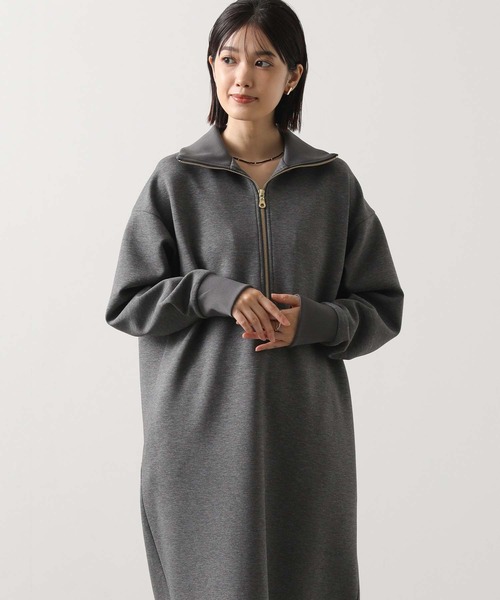 Gready Brilliant（グレディブリリアン）の「ハーフジップカットワンピ（ワンピース・レディース・トップグレー/キャメル・38）」の19枚目の写真