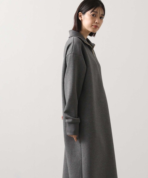 Gready Brilliant（グレディブリリアン）の「ハーフジップカットワンピ（ワンピース・レディース・トップグレー/キャメル・38）」の20枚目の写真