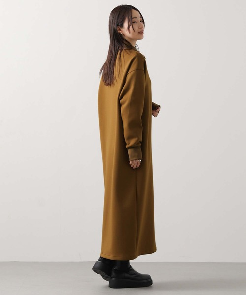 Gready Brilliant（グレディブリリアン）の「ハーフジップカットワンピ（ワンピース・レディース・トップグレー/キャメル・38）」の16枚目の写真