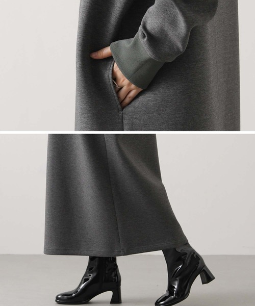 Gready Brilliant（グレディブリリアン）の「ハーフジップカットワンピ（ワンピース・レディース・トップグレー/キャメル・38）」の10枚目の写真