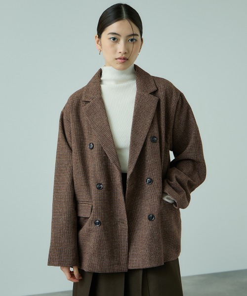 VICKY（ビッキー）の「ツィーディファインチェックジャコット（その他アウター・レディース・ブラウン/ブラウン系その他・M）」の10枚目の写真