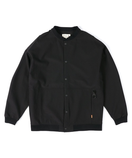 The DUFFER of ST.GEORGE（ザダファーオブセントジョージ）の「[360° THE CIRCLE STRETCH] BY WONDER SHAPE：セットアップ 軽量 ショートブルゾン（ブルゾン・メンズ・ブラック・MEDIUM/SMALL/X-LARGE/LARGE）」の6枚目の写真