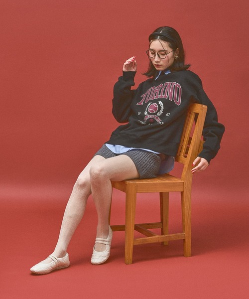 Kappa(カッパ)の「≪Kappa×and ST ウェルネスクラブ≫Tennis Clubデザインスウェット (ユニセックス)(スウェット・レディース・ブラック/ホワイト/グレー・LARGE/SMALL/MEDIUM)」の4枚目の写真