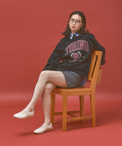 Kappa(カッパ)の「≪Kappa×and ST ウェルネスクラブ≫Tennis Clubデザインスウェット (ユニセックス)(スウェット・レディース・ブラック/ホワイト/グレー・LARGE/SMALL/MEDIUM)」の5枚目の写真