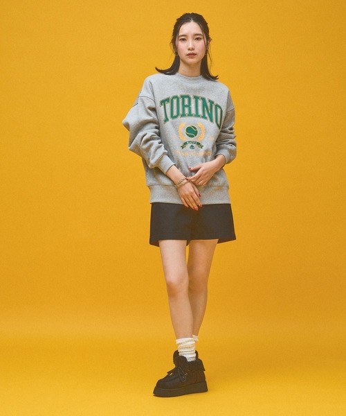 Kappa(カッパ)の「≪Kappa×and ST ウェルネスクラブ≫Tennis Clubデザインスウェット (ユニセックス)(スウェット・レディース・ブラック/ホワイト/グレー・LARGE/SMALL/MEDIUM)」の12枚目の写真