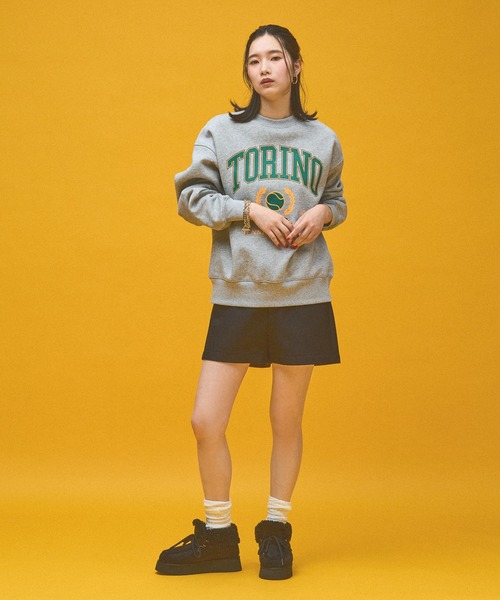 Kappa(カッパ)の「≪Kappa×and ST ウェルネスクラブ≫Tennis Clubデザインスウェット (ユニセックス)(スウェット・レディース・ブラック/ホワイト/グレー・LARGE/SMALL/MEDIUM)」の13枚目の写真