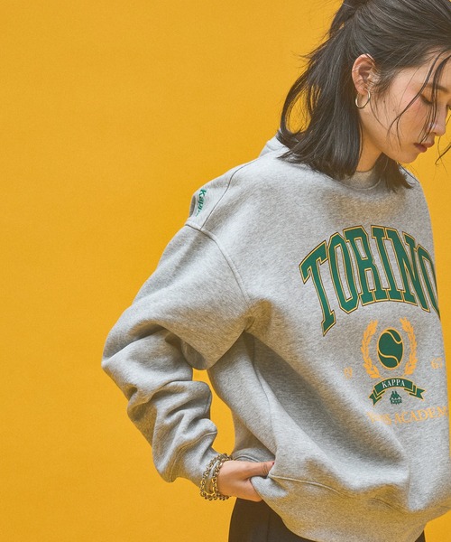 Kappa(カッパ)の「≪Kappa×and ST ウェルネスクラブ≫Tennis Clubデザインスウェット (ユニセックス)(スウェット・レディース・ブラック/ホワイト/グレー・LARGE/SMALL/MEDIUM)」の18枚目の写真