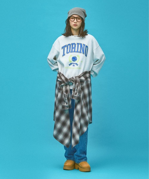 Kappa(カッパ)の「≪Kappa×and ST ウェルネスクラブ≫Tennis Clubデザインスウェット (ユニセックス)(スウェット・レディース・ブラック/ホワイト/グレー・LARGE/SMALL/MEDIUM)」の22枚目の写真