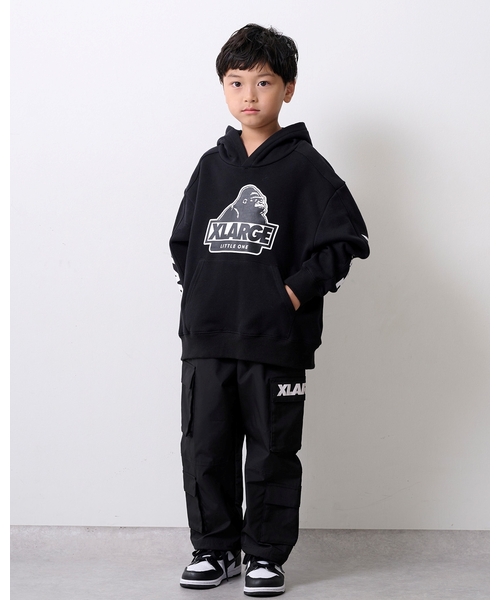 XLARGE KIDS（エクストララージキッズ）の「ダブルポケットカーゴパンツ（カーゴパンツ・キッズ・ブラック/カラフル・90cm/130cm/140cm/120cm/110cm/100cm）」の2枚目の写真