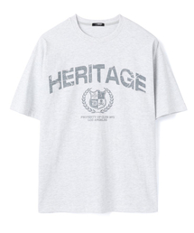 DNSR（ディーエヌエスアール）の「Heritage Half Sleeve Melange Gray（Tシャツ/カットソー）」