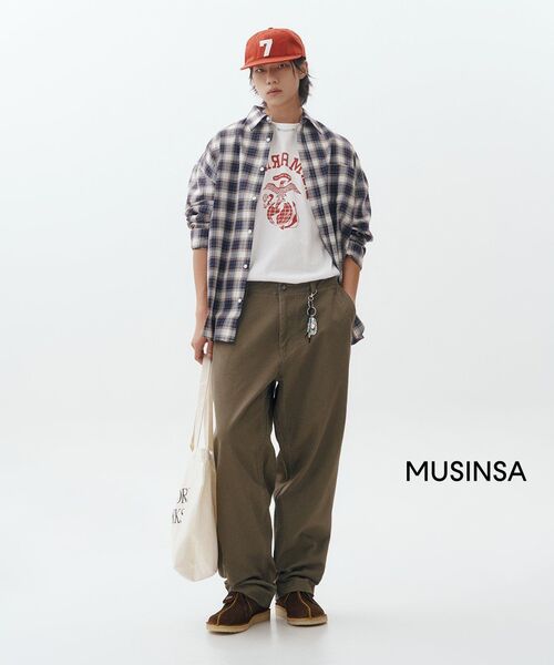 DNSR(ディーエヌエスアール)の「ヴィンテージチェックシャツブルー(シャツ/ブラウス・メンズ・その他・MEDIUM/LARGE/SMALL)」の4枚目の写真