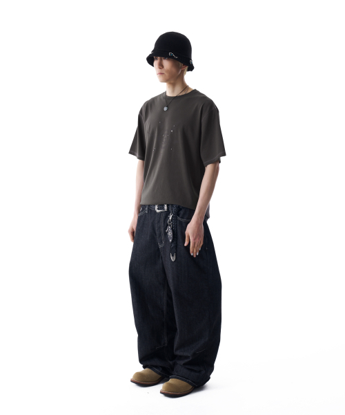 AAKAM（アーカム）の「Studded Sun Half Top (Dark Gray)（Tシャツ/カットソー・レディース・その他・1/2）」の6枚目の写真