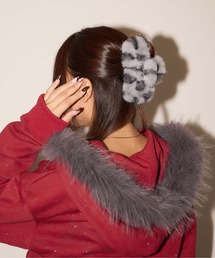 sedacle（セダクル）の「モコモコレオパードヘアクリップ（バレッタ/ヘアクリップ）」