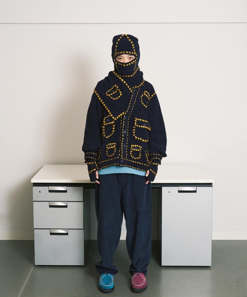 PHINGERIN(フィンガリン)の「PG1 POCKET CARDIGAN(ニット/セーター・メンズ・ワインレッド/ベージュ/ネイビー・XL/L/M/S)」の10枚目の写真