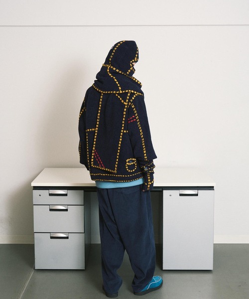 PHINGERIN(フィンガリン)の「PG1 POCKET CARDIGAN(ニット/セーター・メンズ・ワインレッド/ベージュ/ネイビー・XL/L/M/S)」の11枚目の写真
