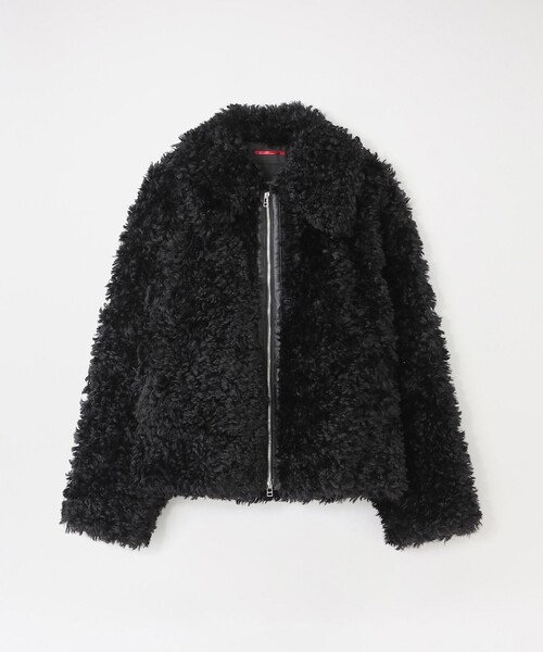 LOVELESS（ラブレス）の「【UNISEX】カルガンラムライクファーブルゾン（ブルゾン・メンズ・ブラック/ブラウン系その他5/ライトグレー・M/L）」の2枚目の写真