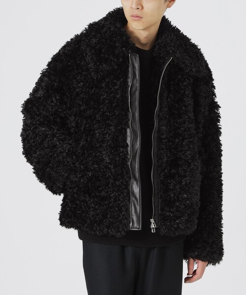 LOVELESS（ラブレス）の「【UNISEX】カルガンラムライクファーブルゾン（ブルゾン・メンズ・ブラック/ブラウン系その他5/ライトグレー・M/L）」の10枚目の写真