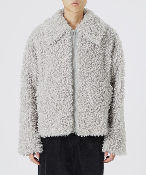 LOVELESS（ラブレス）の「【UNISEX】カルガンラムライクファーブルゾン（ブルゾン・メンズ・ブラック/ブラウン系その他5/ライトグレー・M/L）」の15枚目の写真