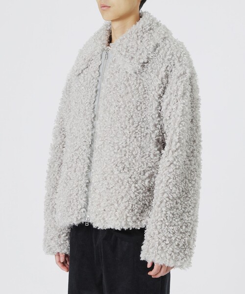 LOVELESS（ラブレス）の「【UNISEX】カルガンラムライクファーブルゾン（ブルゾン・メンズ・ブラック/ブラウン系その他5/ライトグレー・M/L）」の16枚目の写真